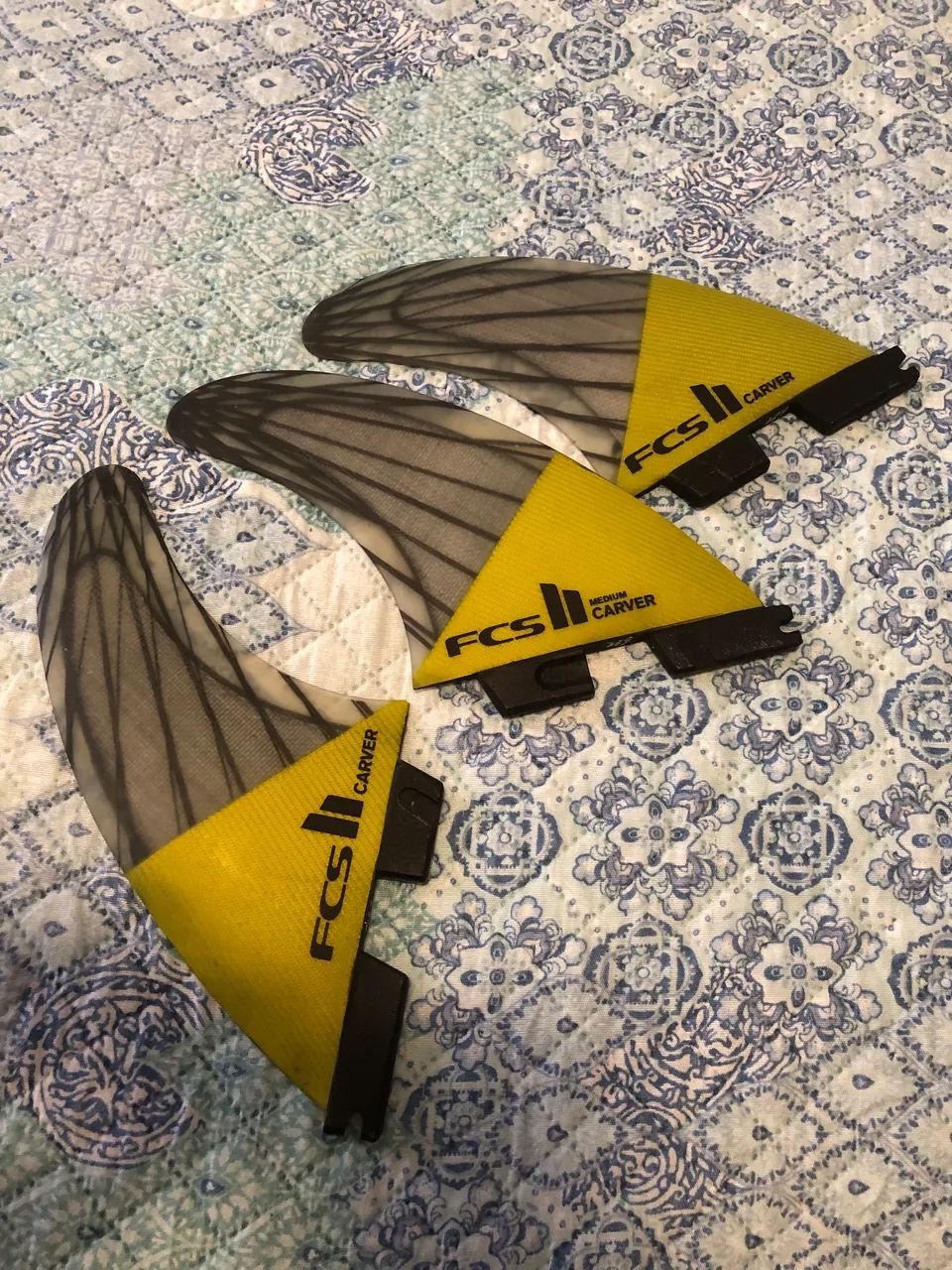 Quilhas FCS 2 Carver  Pc Carbon Tri- Medim  - Foto 4