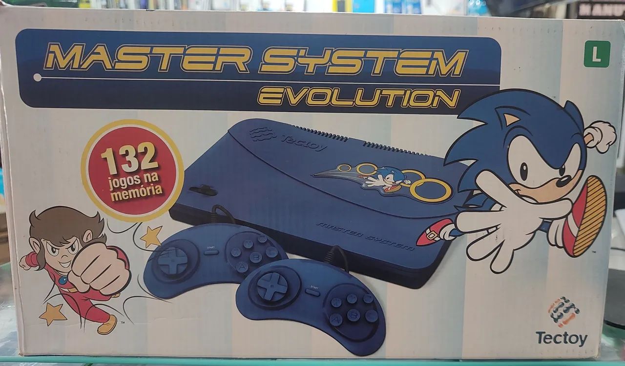 console Master System Evolution 132 jogos + 2 controles  - Foto 3