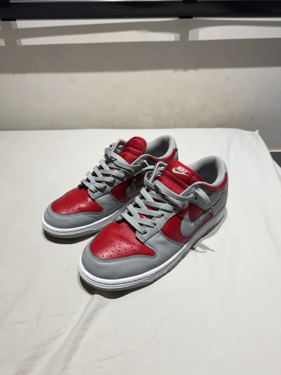 Nike Dunk Low Varsity Red and Silver