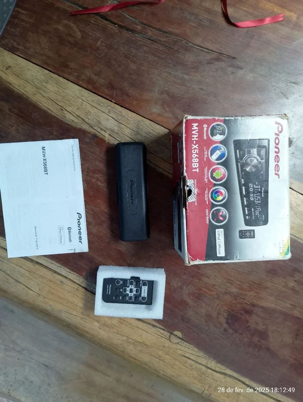 Rádio Pioneer bluetooth completo 