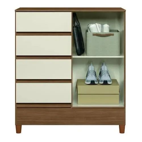 Cômoda fit 1 porta e 4 gaveta entrega e montagem grátis  - Foto 2