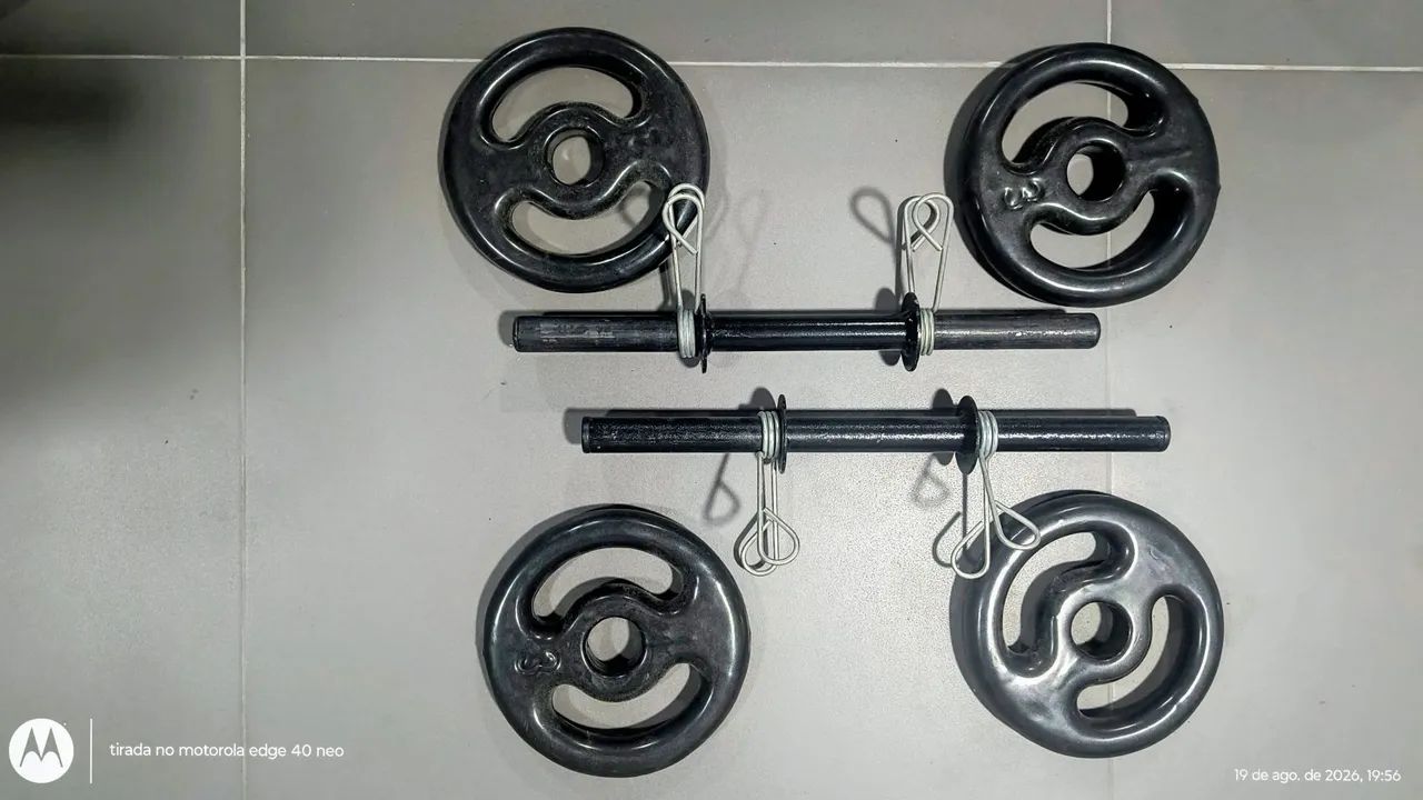 Kit halteres 6kg cada lado 