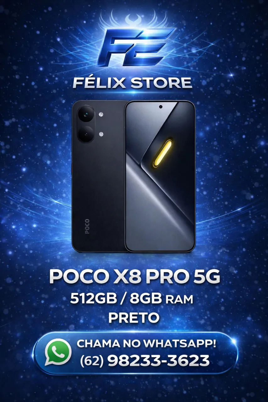 Xiaomi Poco X8 PRO MAX 5G 512GB/12GB RAM AZUL - Celulares e