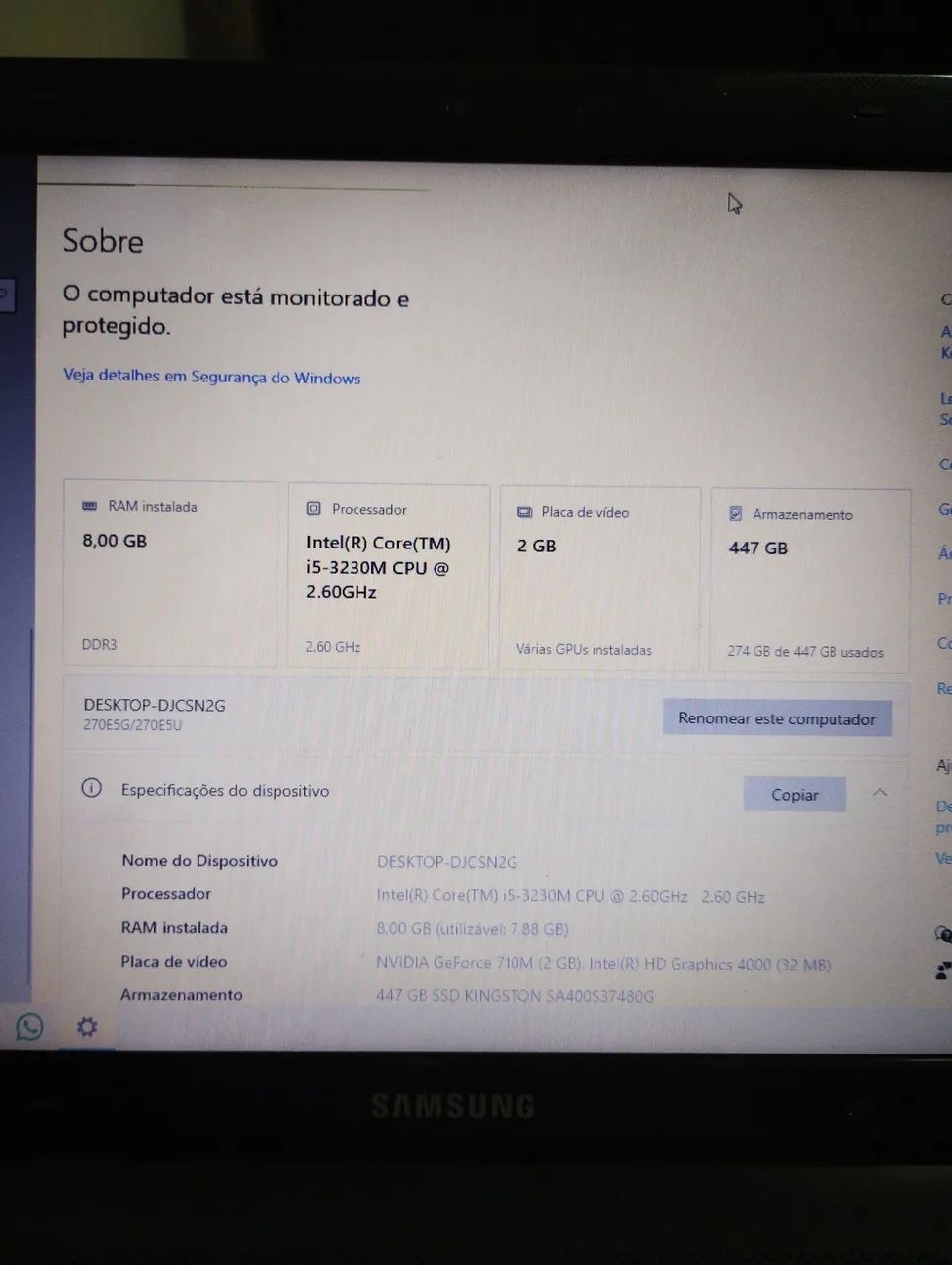Notebook Samsung  - Foto 3