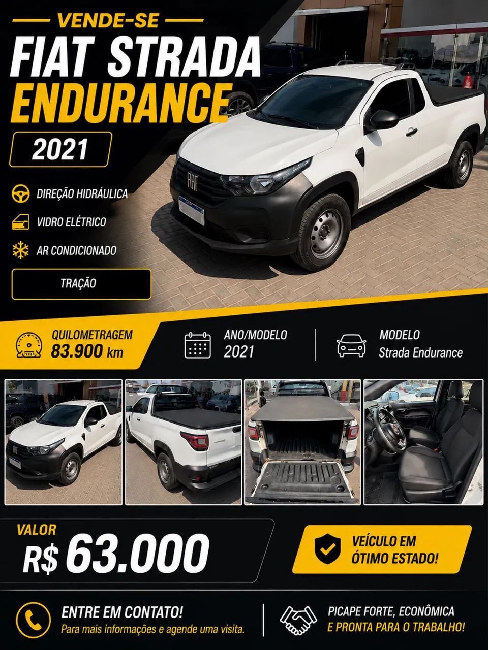 Fiat Strada Endurance 1.4 Flex 8V CS Plus 2021