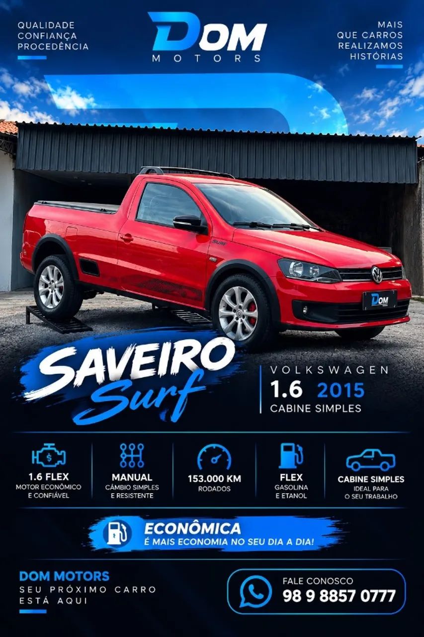Volkswagen Saveiro Saveiro SURF 1.6 Mi Total Flex 2p 2015