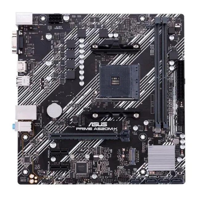Placa Mae Asus PRIME A520M-K DDR4 Socket AM4 Chipset AMD A520, PRIME-A520M-K - Foto 3