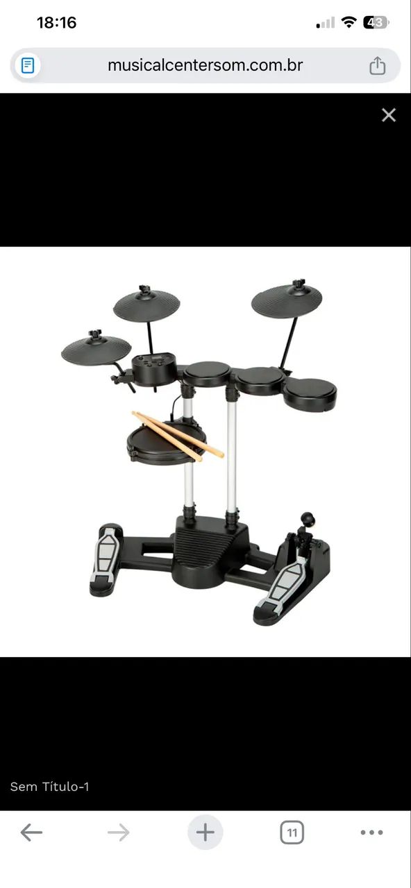 Bateria eletrônica shelter pstd-36