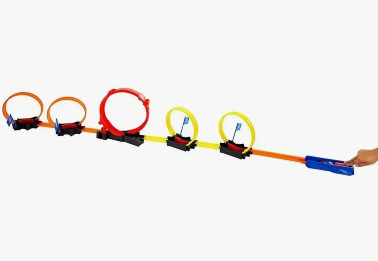 Pista de carrinho hotwheels lopping usada e completa - Foto 4