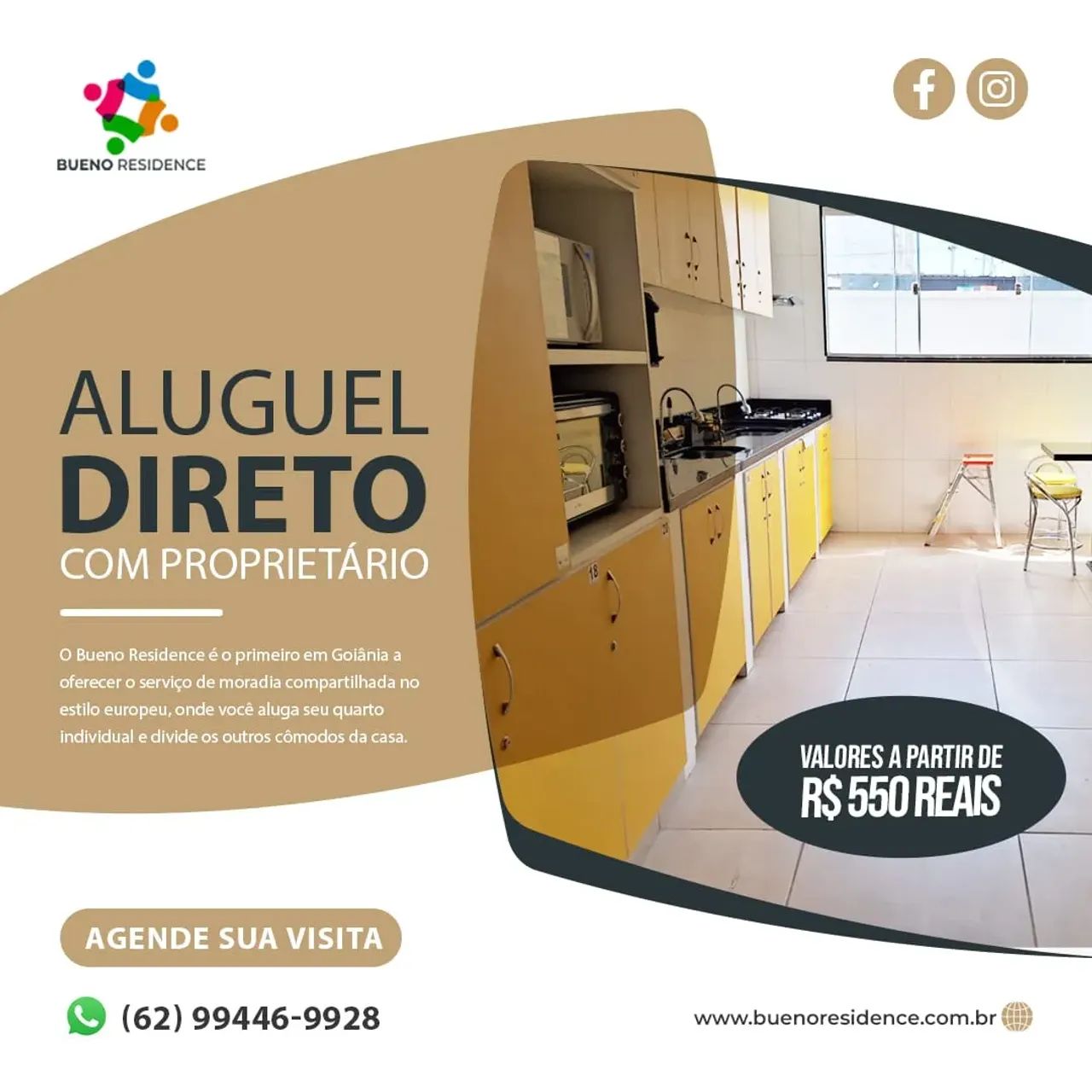Quartos mobiliados com e sem suite, no final do setor Bueno