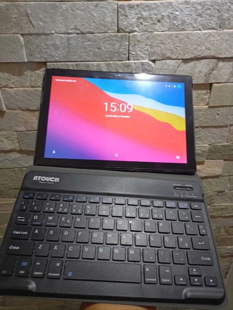 Tablet Atouch Com Capa Teclado Completo - Ideal Para Estudos - Foto 3