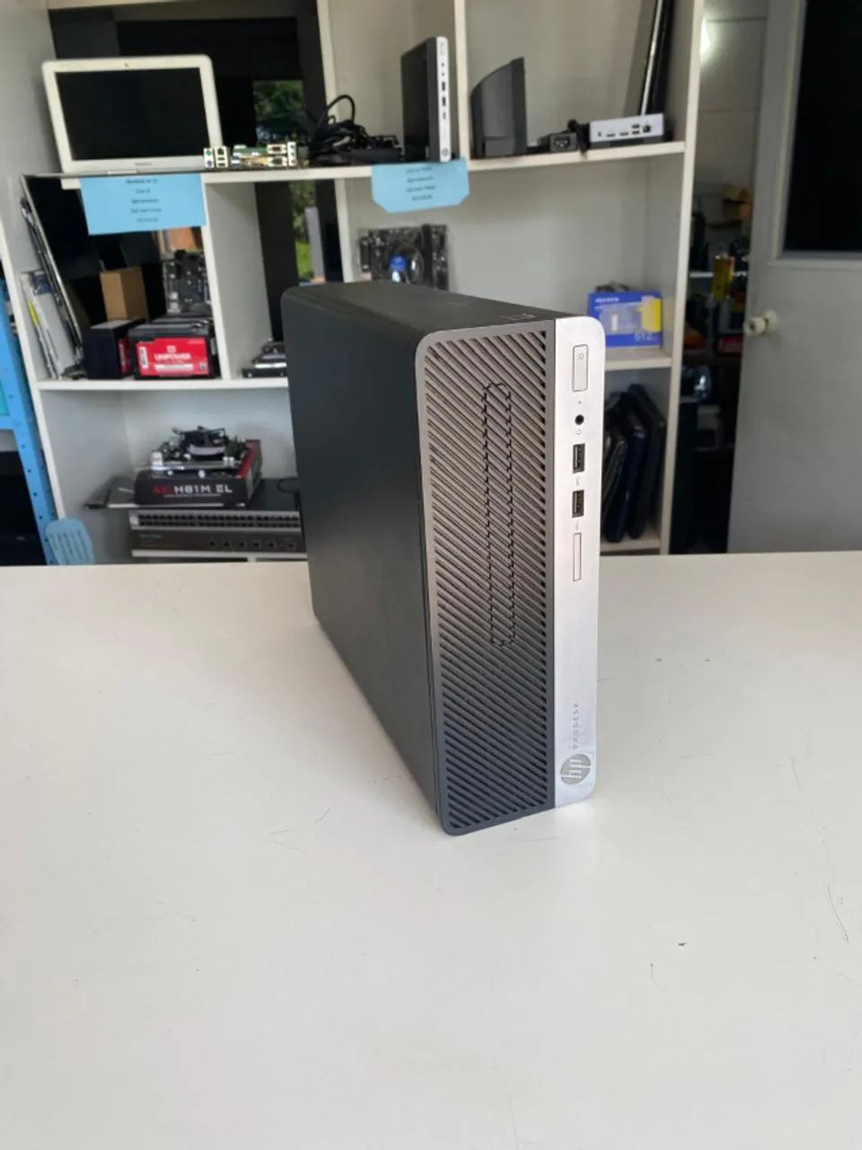 cpu hp intel core i3 8a geração /8gb memoria  ddr4 /500gb hd+ssd 120gb com garantia e nf