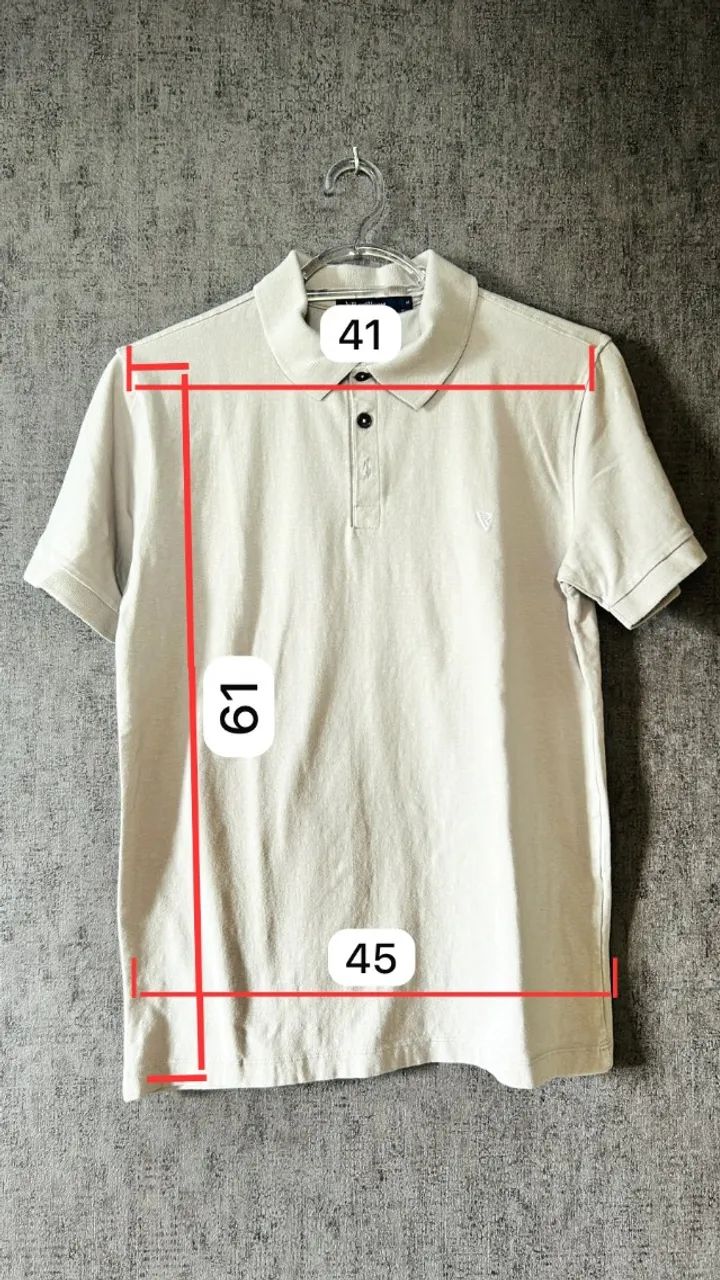 Camisa Polo VR Bege - Foto 4