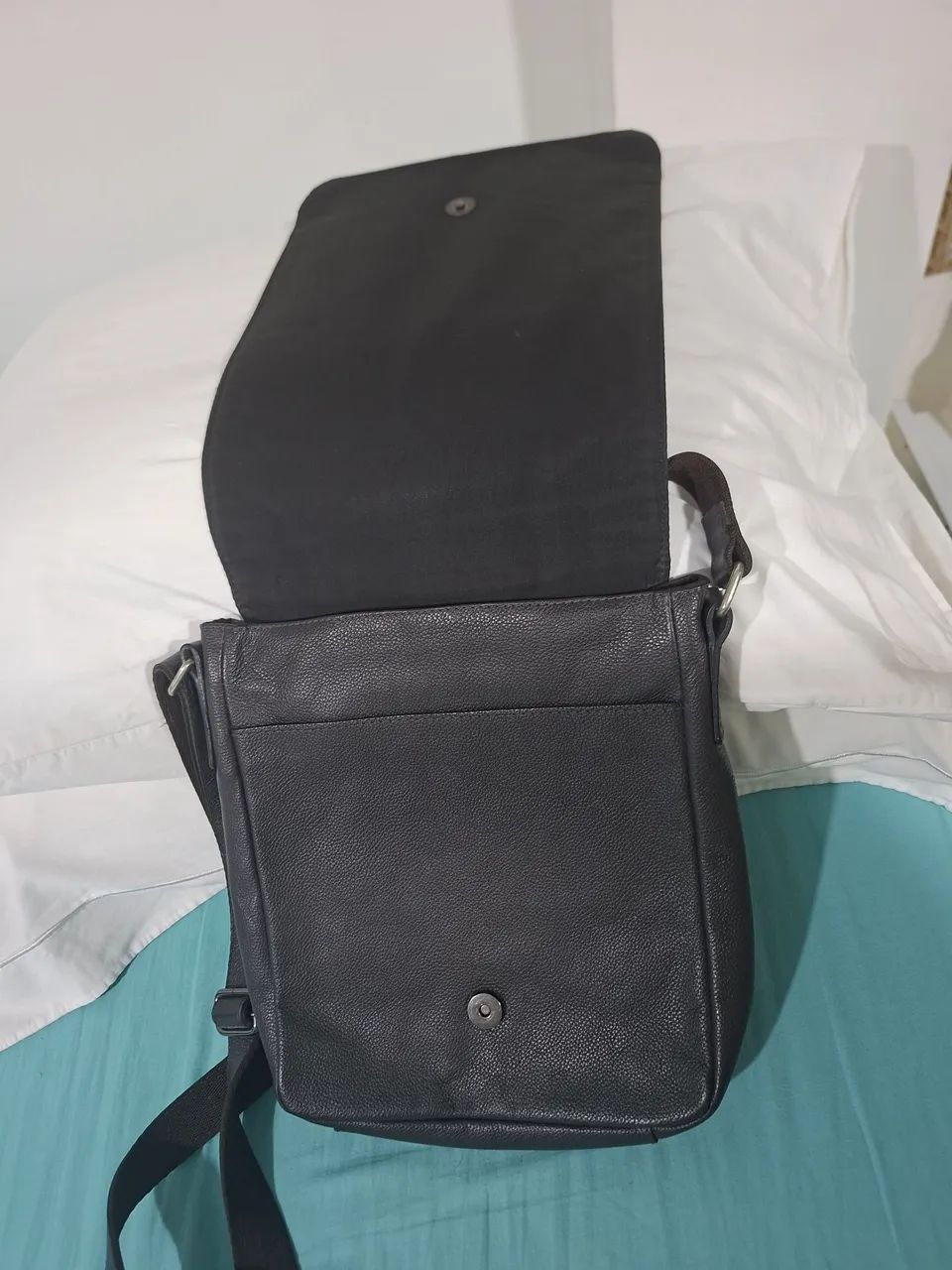 Bolsa transversal Bagaggio couro - Foto 2