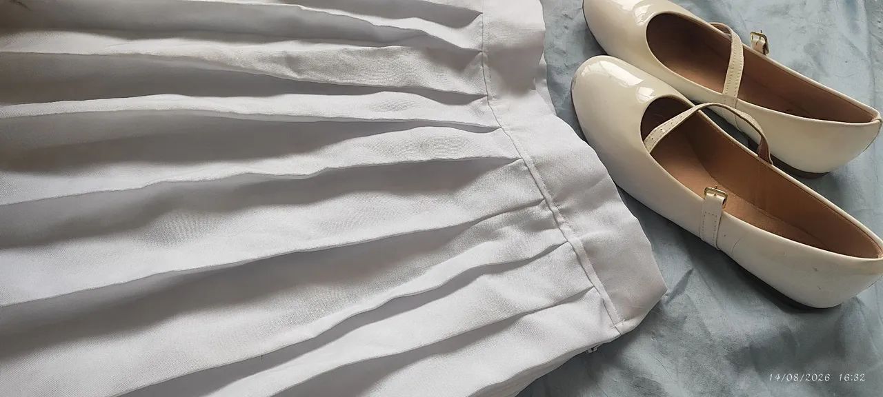 Saia e sapatilha para comunhão, batizado...  - Foto 3