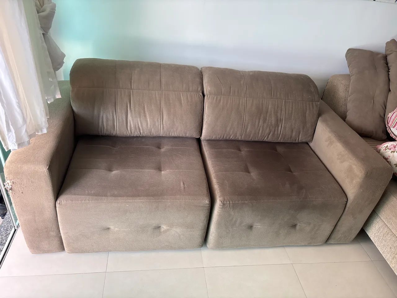 Sofá retrátil 2 lugares