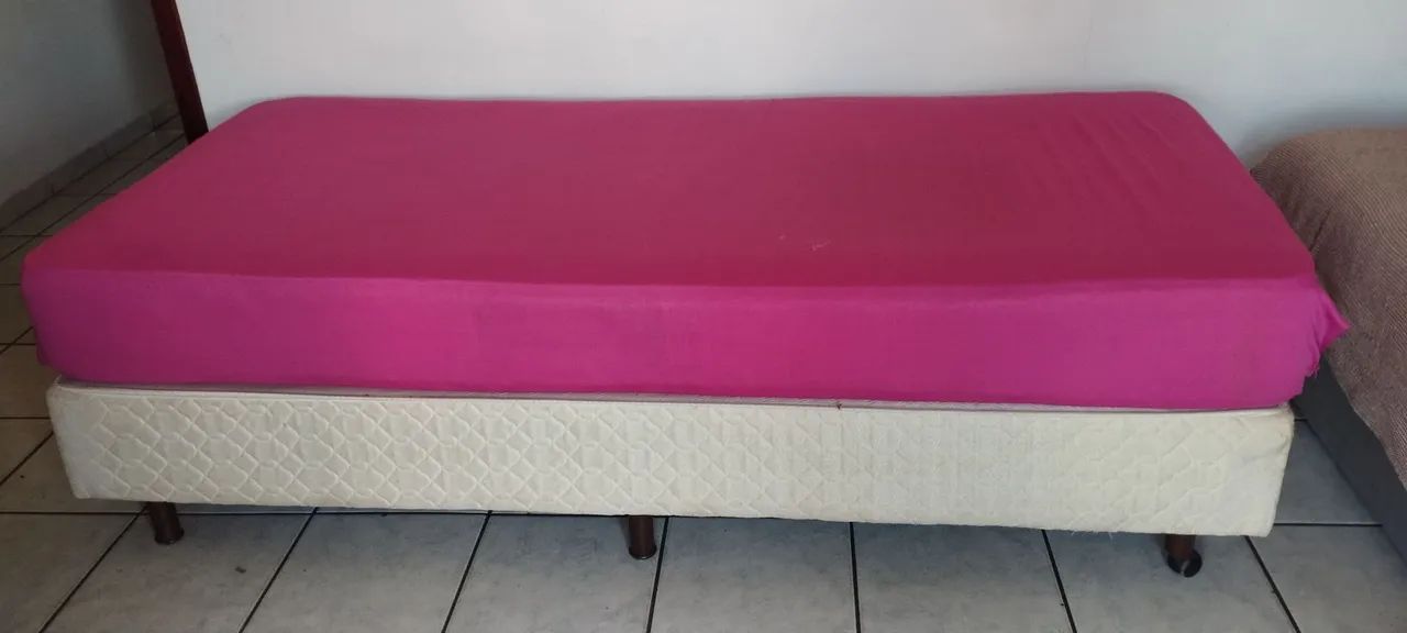Cama box e colchão de solteiro pra levar hoje  - Foto 2