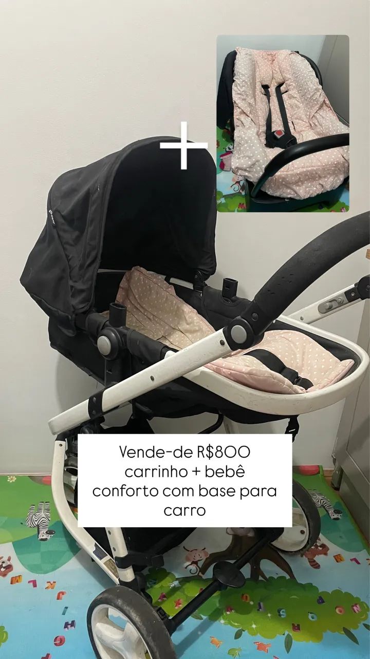 Carrinho + bebê conforto 