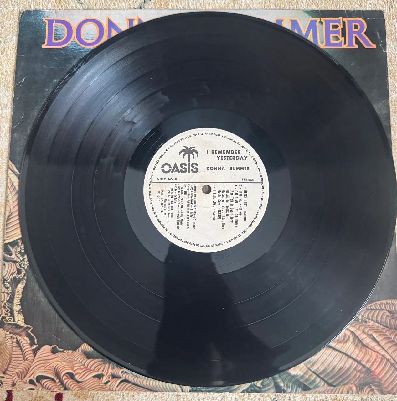 disco de vinil original do álbum "I Remember Yesterday" da cantora Donna Summer - Foto 2