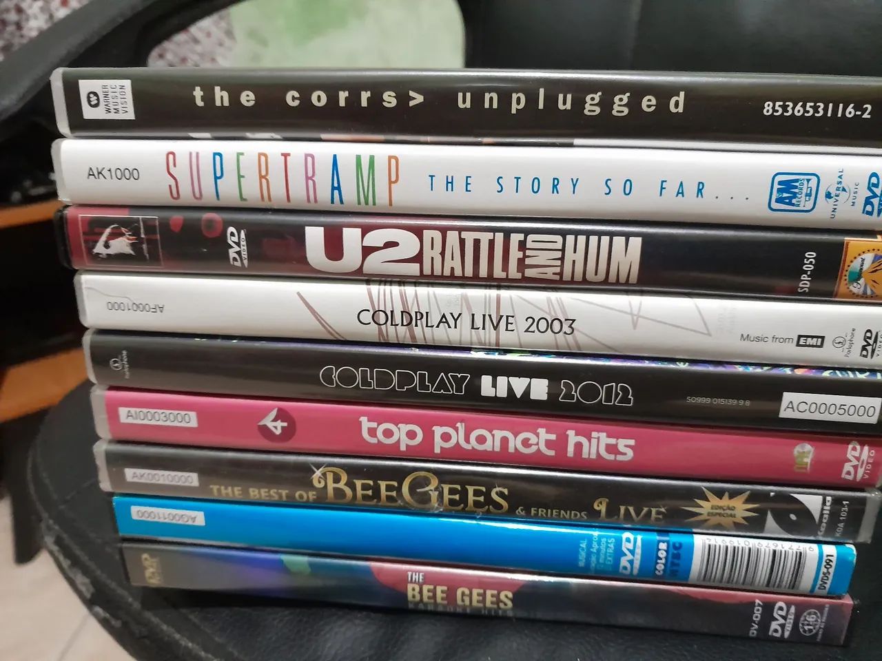 9 DVDs Musicais Shows A Partir de 5 reais - Coldplay / Supertramp