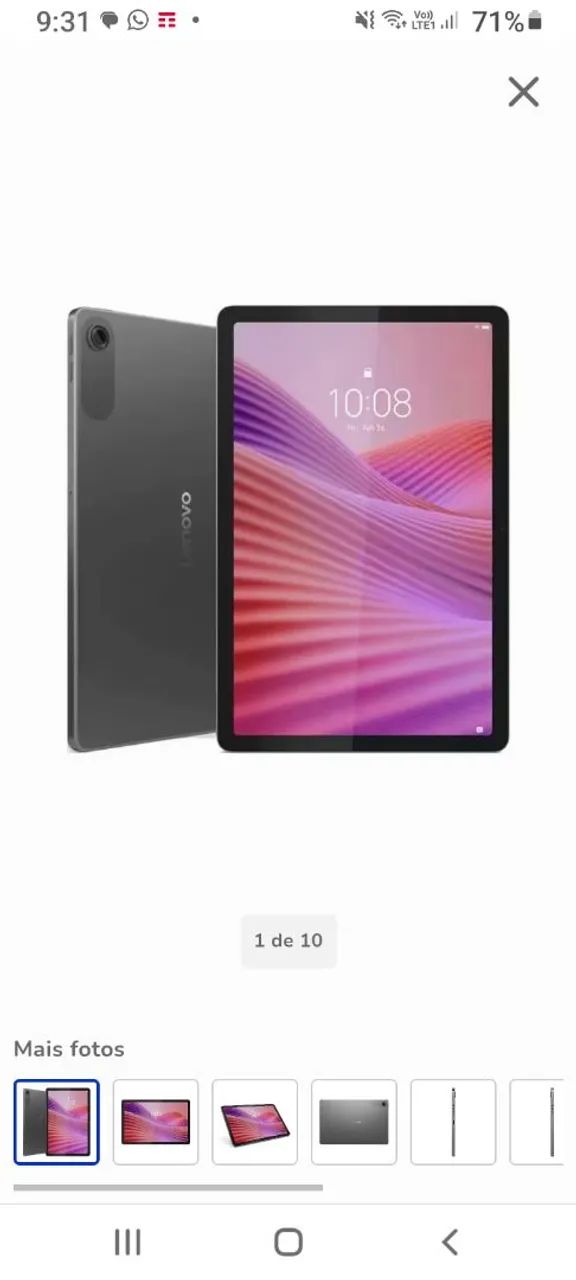 TABLET NOVO LENOVO