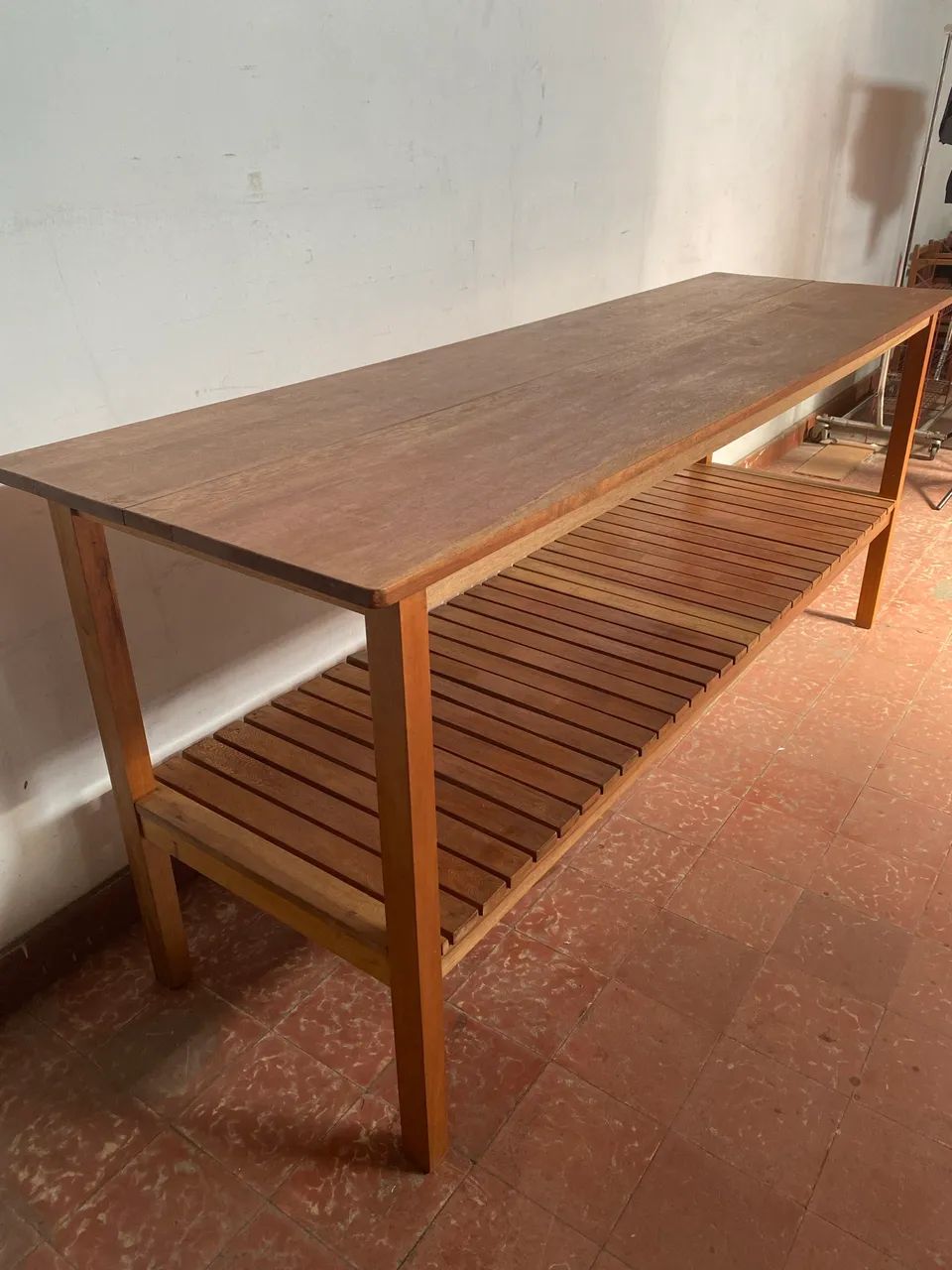 Mesa/Bancada  2,19m x 0,66m com Prateleira - Foto 3