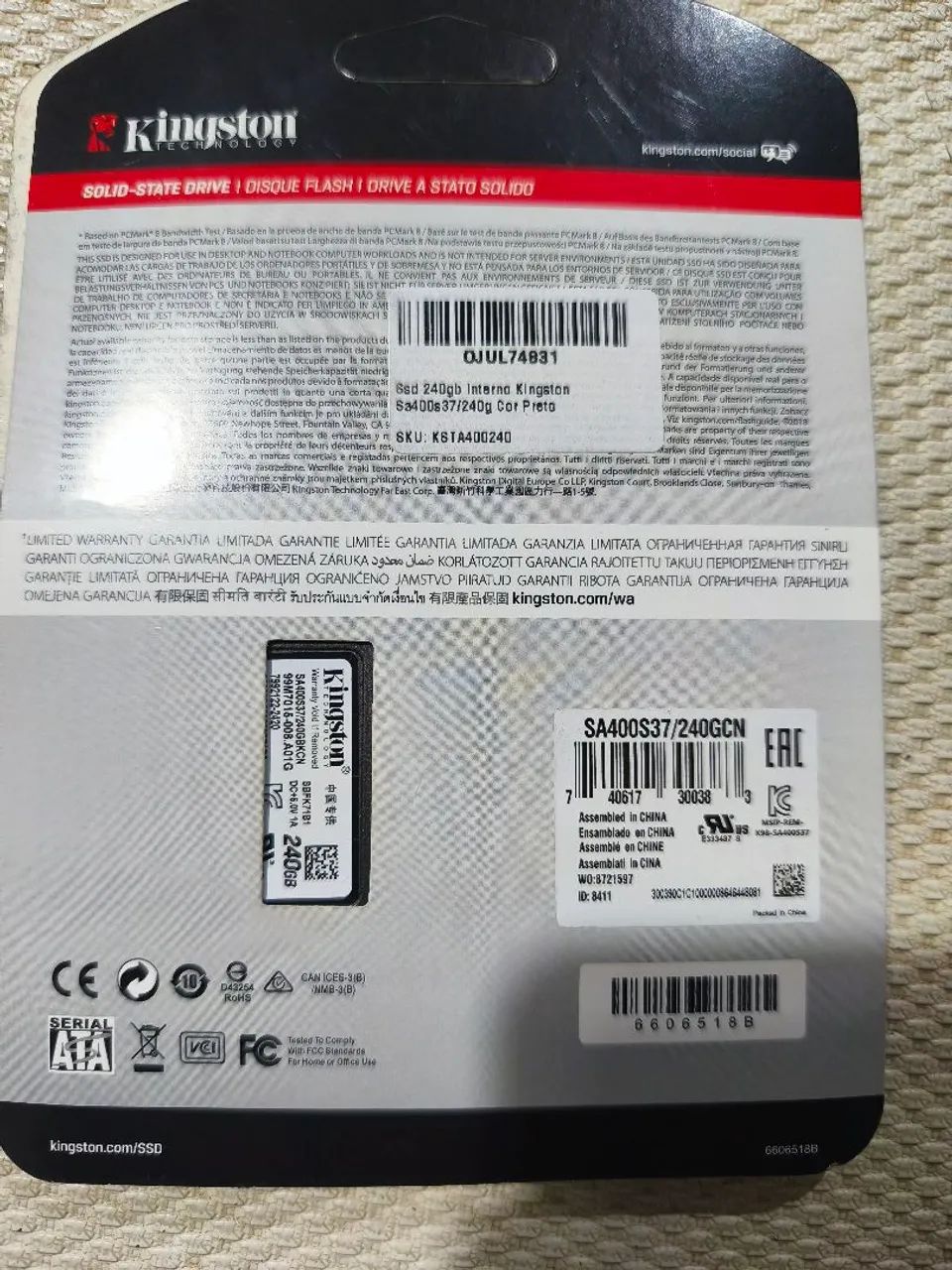 Ssd 240gb Kingston A400 ( LACRADO ) - Foto 2