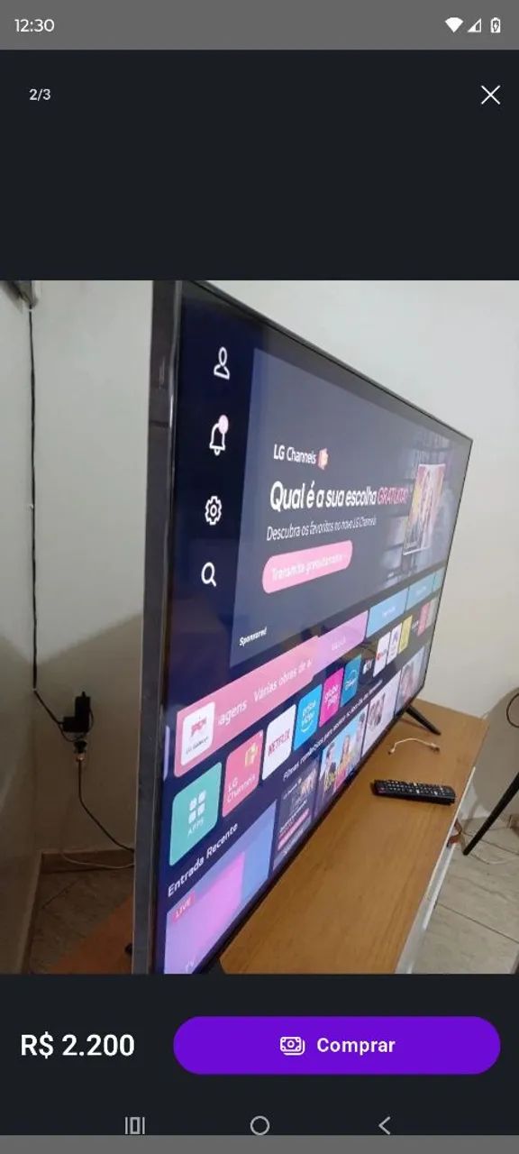 Smart tv 4k LG NANO CELL 55 POLEGADAS 