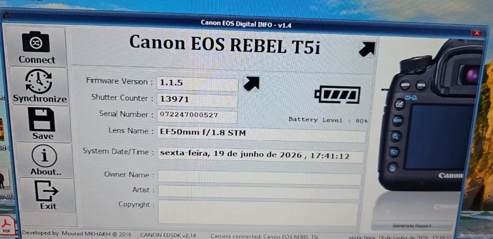 Câmera Cânon T5i - Foto 5