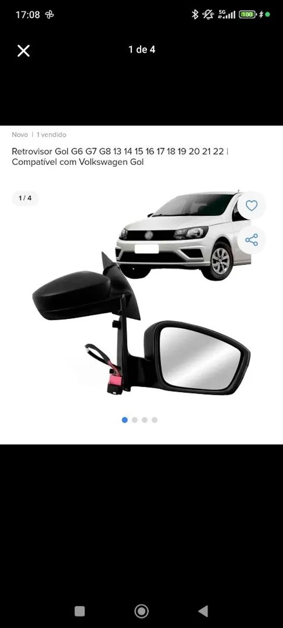Retrovisor direito do gol 