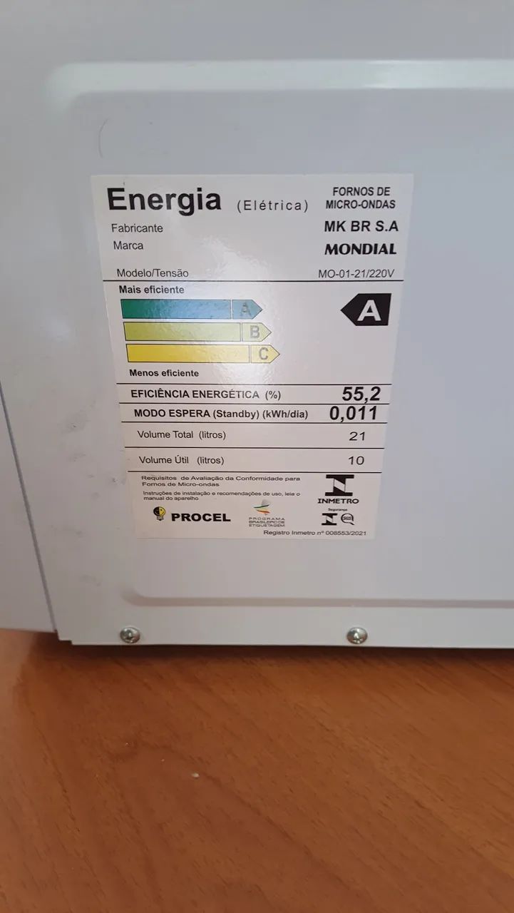 Micro-ondas Mondial 220V MO 01-21 - Foto 3