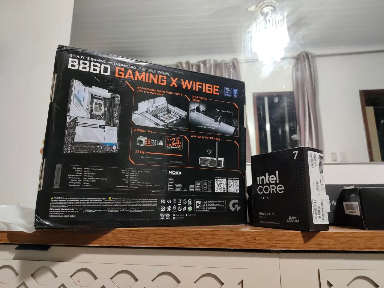 Intel Core ultra 7 B860 Gaming X com caixa e NF - Foto 3