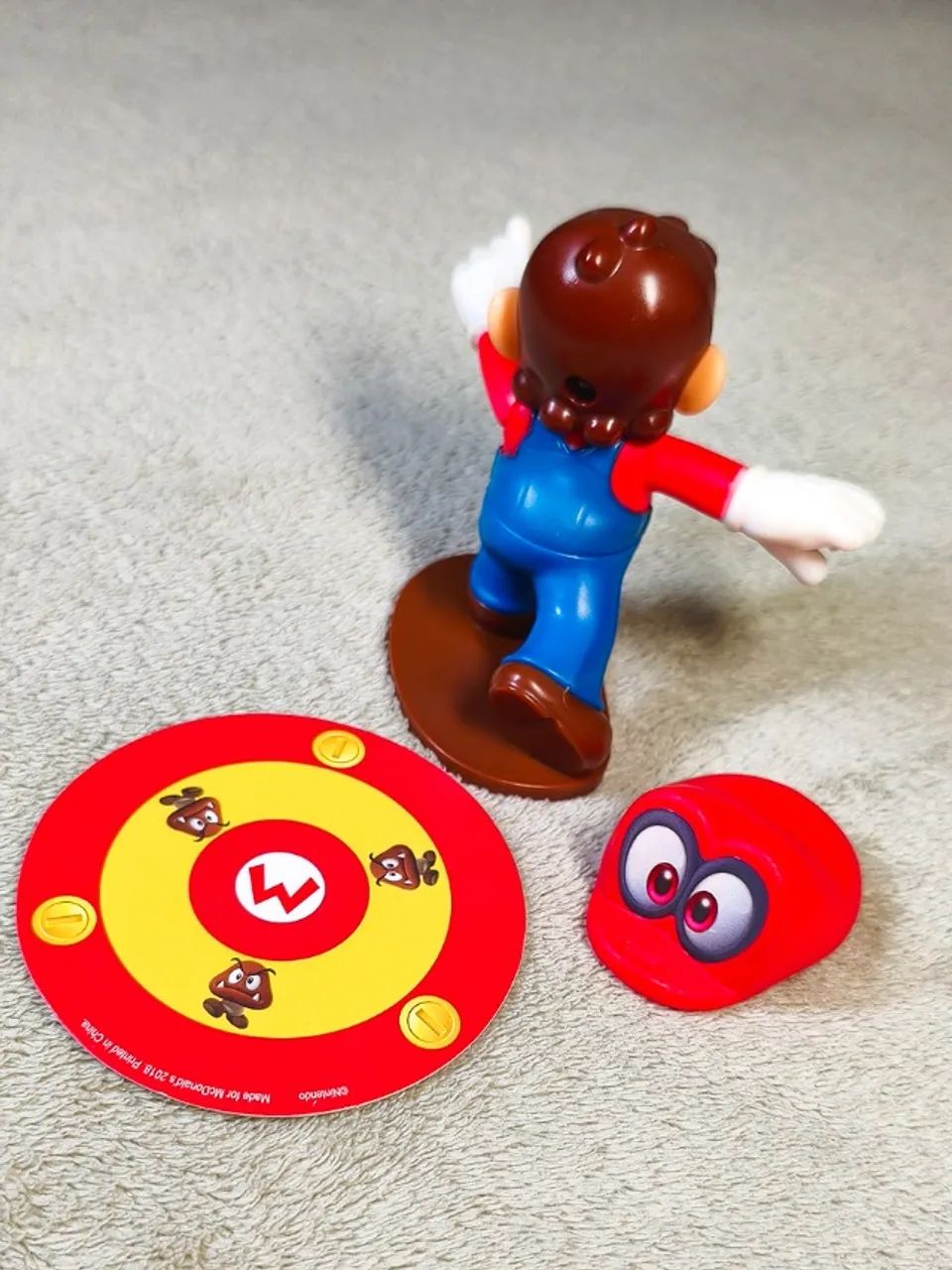 Boneco Super Mario Odyssey Mario e Cappy - McDonald's - Foto 2