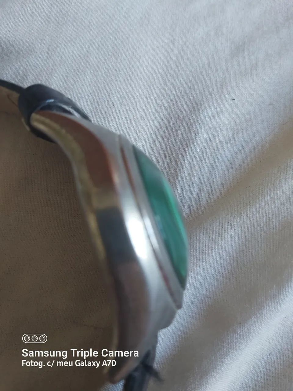 Relógio IK Colours, pulseira em couro! Vidro bolha! - Foto 3