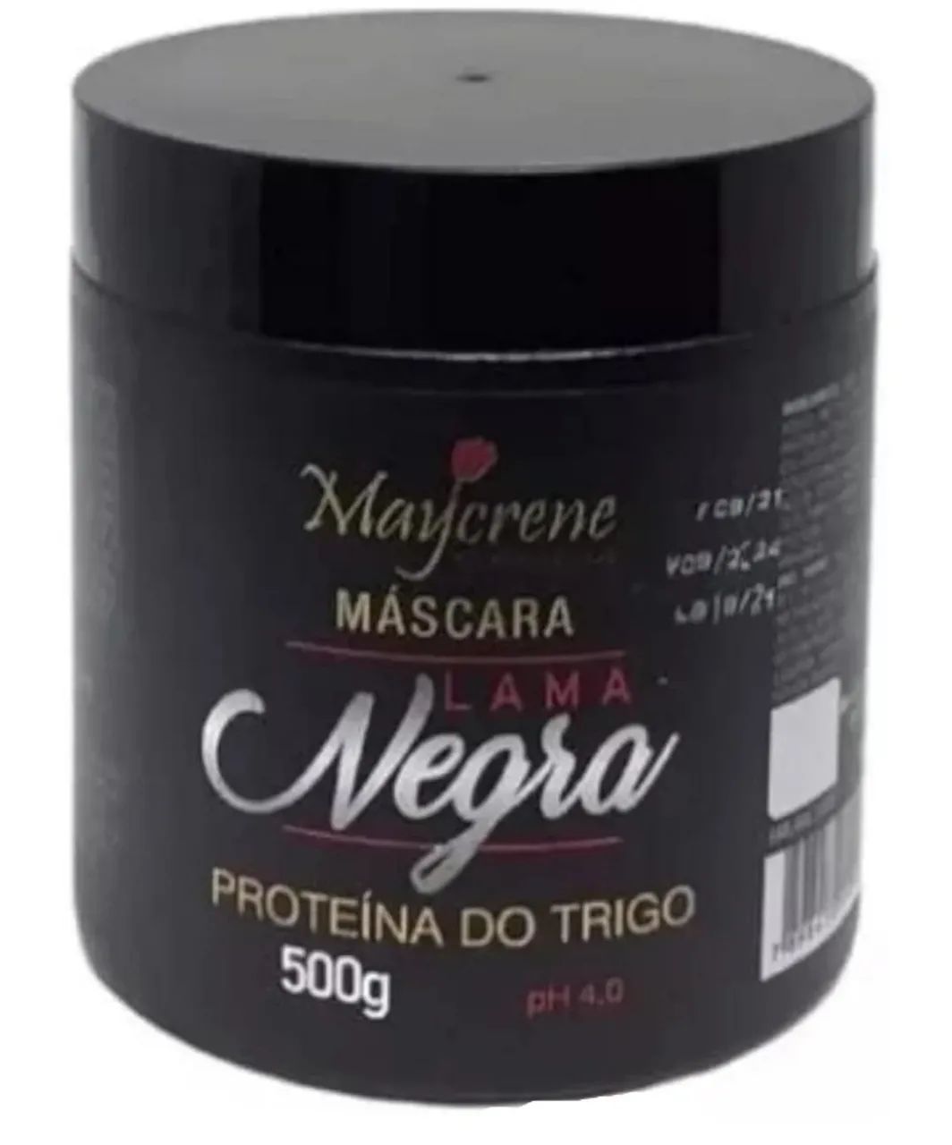 Máscara Matizadora Lama Negra Maycrene Tons Escuros