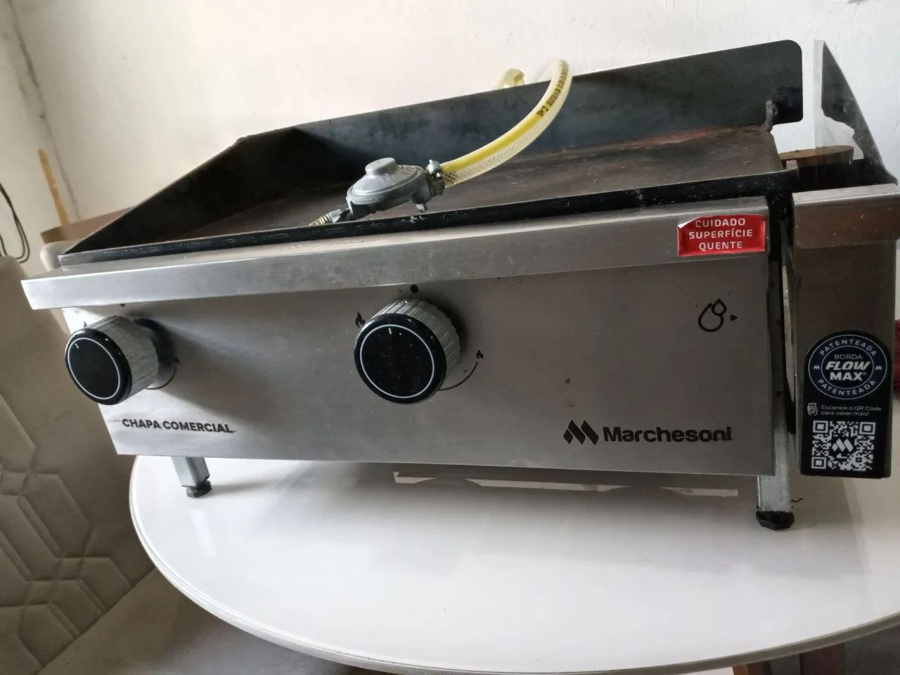 Chapa comercial a gás Marchesoni