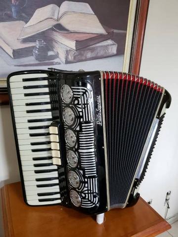 Acordeon Paolo Soprani 120 Baixos Preta - Foto 4