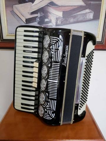 Acordeon Paolo Soprani 120 Baixos Preta - Foto 2