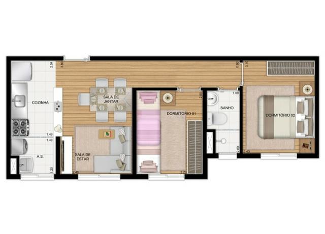Apartamentos de 2 dorms, Zona Oeste - Foto 17