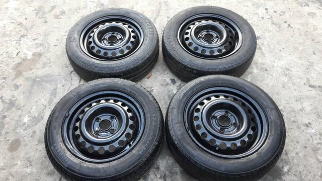 Rodas e pneus original GM 4 furos.baratoo - Foto 2