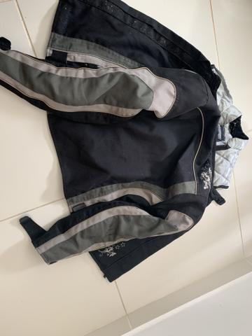Jaqueta moto Riffel feminina + capacete Zeus com viseira de brinde - Foto 4