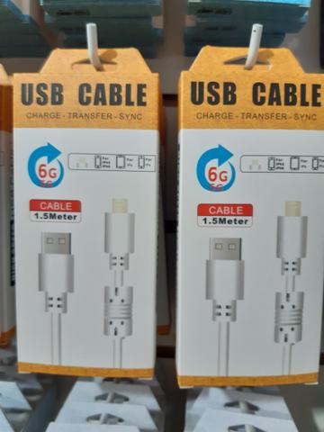 Cabo USB Tipo-C, V8 e IPhone reforçado 1.5m - Foto 2