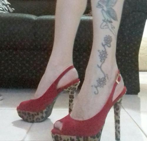 Peep Toe Vermelho