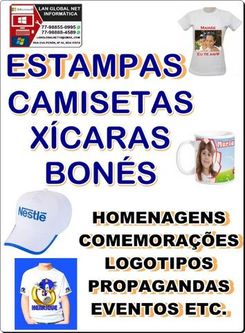 Estampas em camisetas