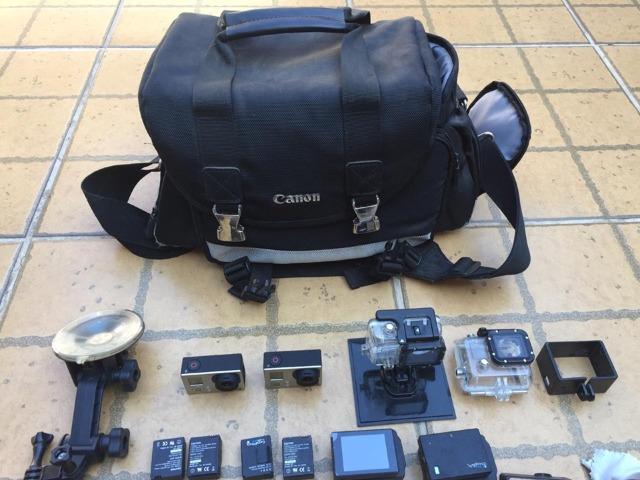Kit com 2 Gopro Hero 3 Black edition com varios acessorios - Produto seminovo - Foto 5