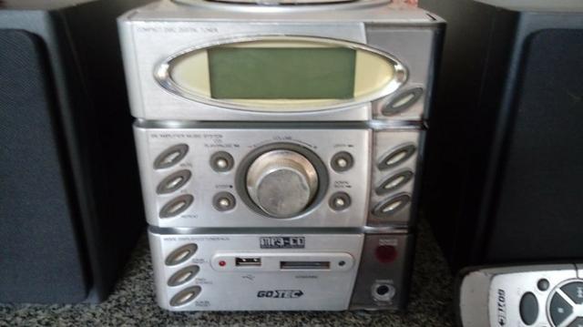 Som toca CD, MP3, pen drive, cartão de memória, rádio - Foto 2