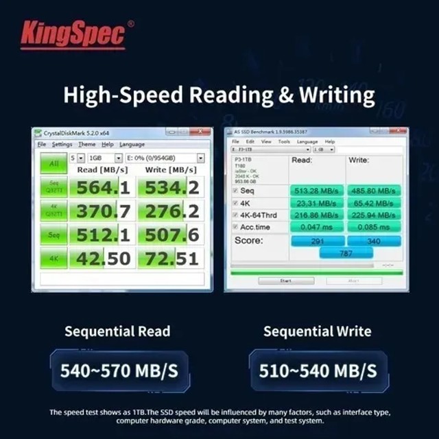 SSD Kingspec 256GB Sata 3 Novo  - Foto 2