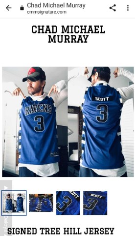 Camisa Raves One Tree Hill Original e autografada Chad Michael Murray - Foto 2