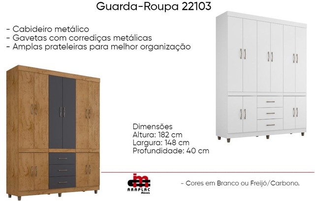 Quarto roupeiro guarda roupa armário  - Foto 2