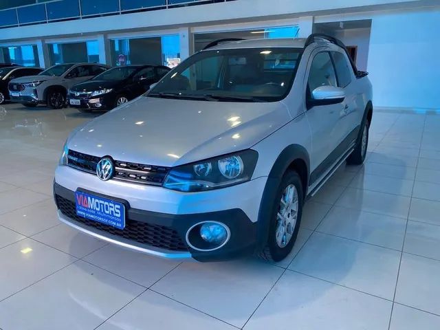 VW - Volkswagen Saveiro Cross 1.6 16v C.E. Azul 2015 - Maracaju